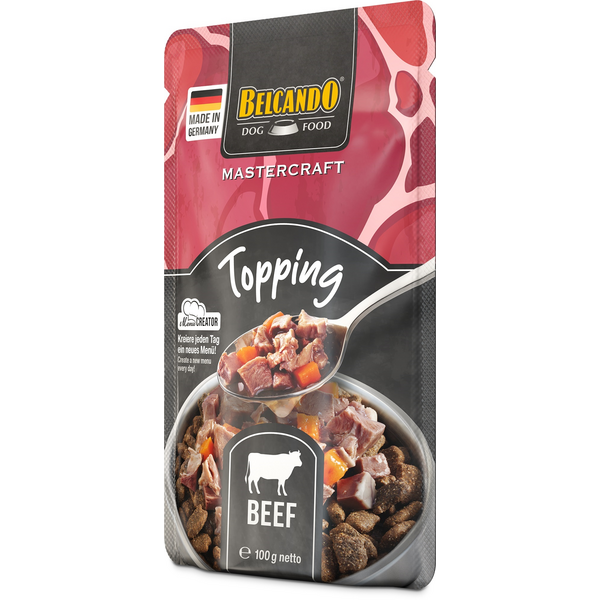 BELCANDO MASTERCRAFT TOPPING BEEF WITH CARROTS 100G - KONSERVI SUŅIEM, 2 image
