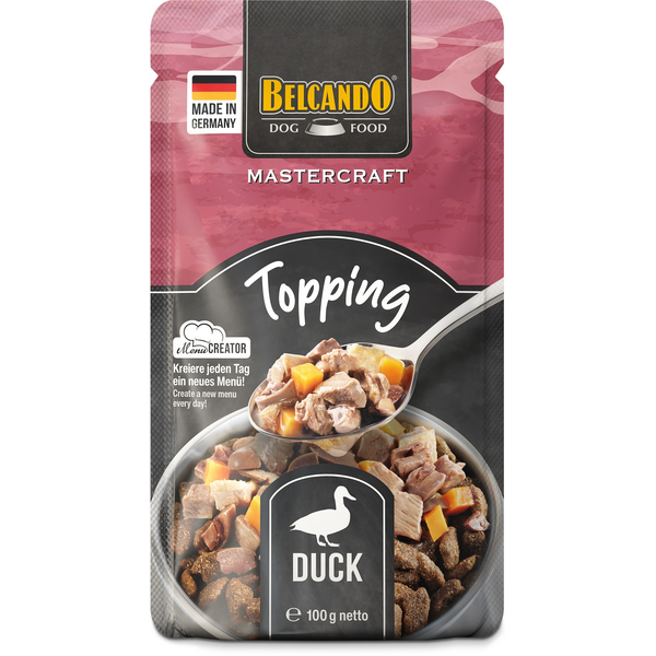 BELCANDO MASTERCRAFT TOPPING DUCK WITH SWEET POTATO 100G - КОНСЕРВЫ ДЛЯ СОБАК, изображение 3