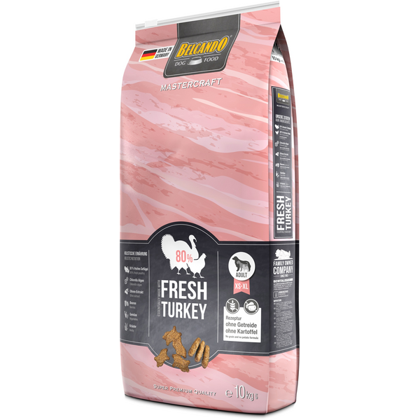 BELCANDO MASTERCRAFT FRESH TURKEY 10KG - СУХОЙ КОРМ ДЛЯ СОБАК С ИНДЮШАТИНОЙ, изображение 3