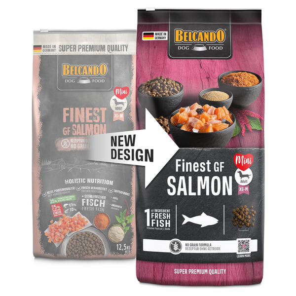 BELCANDO FINEST GF SALMON 12.5KG - БЕЗЗЕРНОВОЙ КОРМ ДЛЯ СОБАК С ЛОСОСЕМ, изображение 2