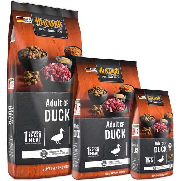 BELCANDO ADULT GF DUCK 12.5KG - БЕЗЗЕРНОВОЙ КОРМ ДЛЯ СОБАК С УТКОЙ, изображение 3
