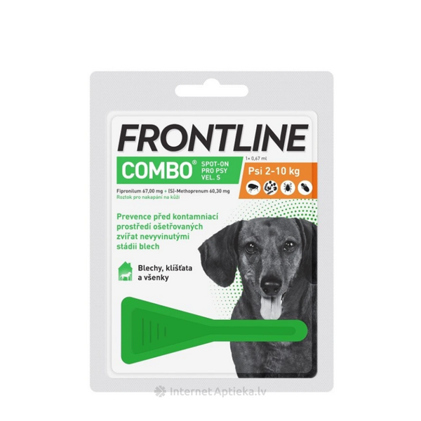 FRONTLINE COMBO SPOT-ON DOG S N1 SUŅIEM (2-10KG)