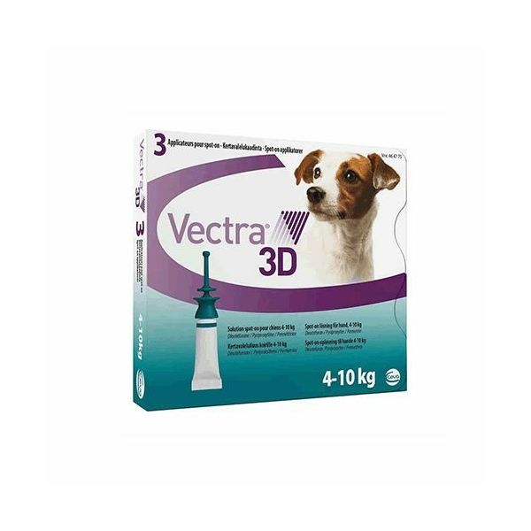 VECTRA 3D 1.6ML SUŅIEM NO 4-10KG N1 - PRETPARAZITĀRI PILIENI