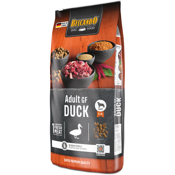 BELCANDO ADULT GF DUCK 12.5KG - BEZGRAUDU BARĪBA SUŅIEM AR PĪLI, 3 image
