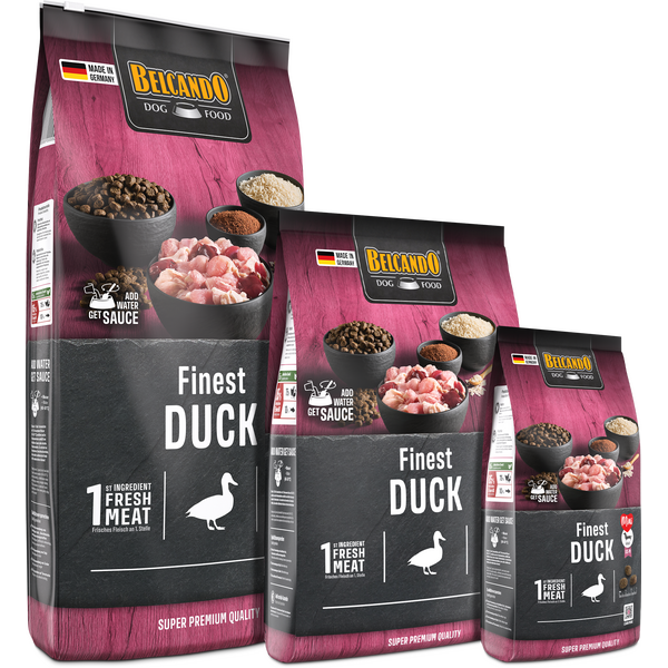 BELCANDO FINEST DUCK 12.5KG - SAUSĀ BARĪBA SIŅIEM AR NORMĀLU AKTIVITĀTES LĪMENI, 4 image