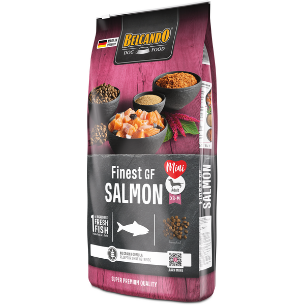 BELCANDO FINEST GF SALMON12.5KG - BEZGRAUDU BARĪBA SUŅIEM AR LASI, 3 image
