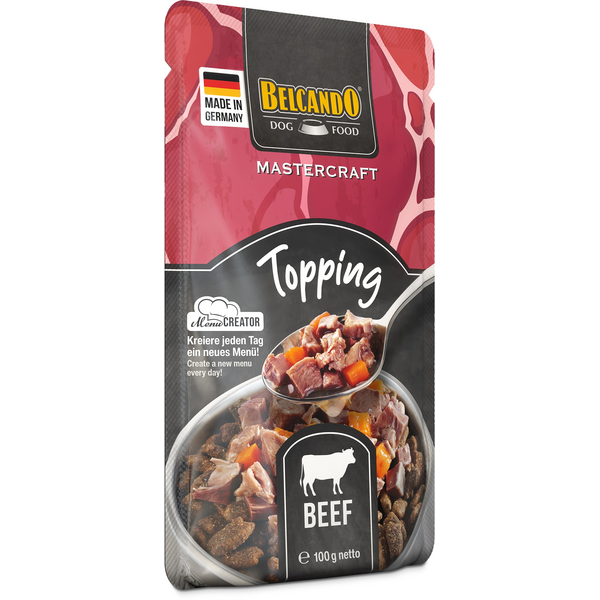 BELCANDO MASTERCRAFT TOPPING BEEF WITH CARROTS 100G - KONSERVI SUŅIEM, 3 image