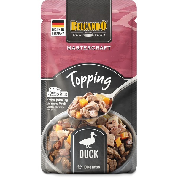 BELCANDO MASTERCRAFT TOPPING DUCK WITH SWEET POTATO 100G - KONSERVI SUŅIEM, 3 image
