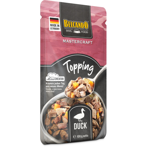 BELCANDO MASTERCRAFT TOPPING DUCK WITH SWEET POTATO 100G - KONSERVI SUŅIEM, 4 image