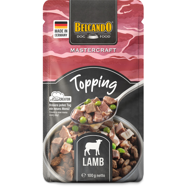 BELCANDO MASTERCRAFT TOPPING LAMB WITH PEAS 100G - KONSERVI SUŅIEM, 2 image