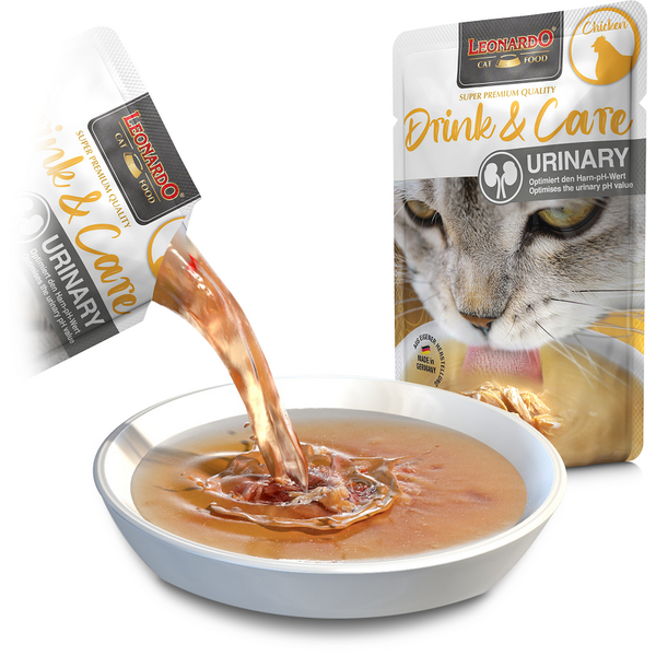 LEONARDO Drink суп для кошек для поддержки здоровья мочевыводящих путей с курицей 40 г