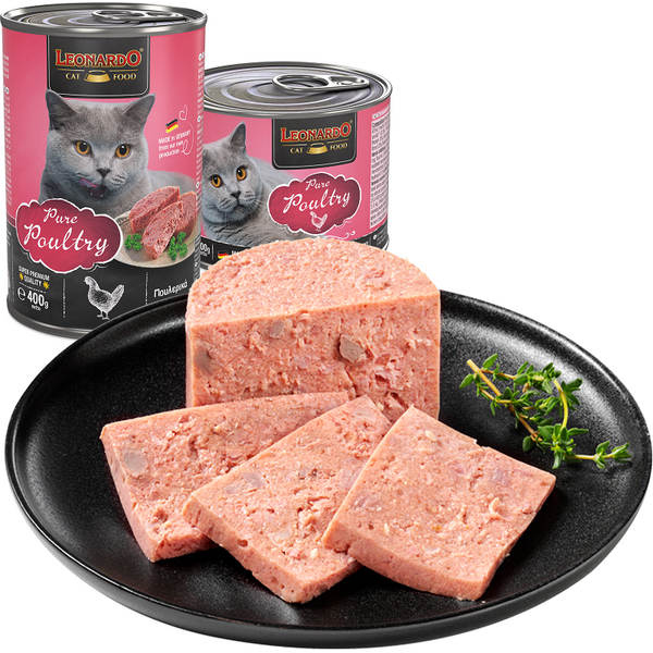 LEONARDO влажный корм для кошек с мясом птицы 400 г
