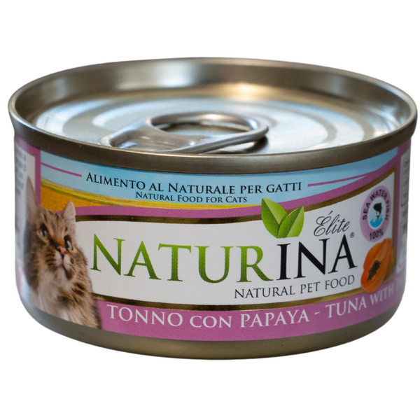 NATURINA ELITE TUNA WITH PAPAYA 70G - KONSERVI KAĶIEM TUNCIS AR PAPAIJU