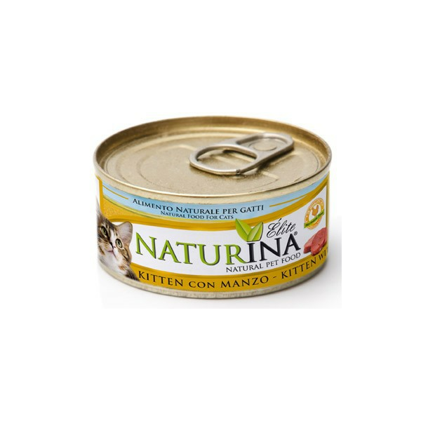 NATURINA ELITE KITTEN CHICKEN WITH BEEF 70G - КОНСЕРВЫ ДЛЯ КОТЯТ С ГОВЯДИНОЙ