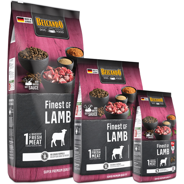 BELCANDO FINEST GF LAMB 4KG - VISU ŠĶIRŅU SUŅIEM (JĒRS UN RĪSI), 2 image