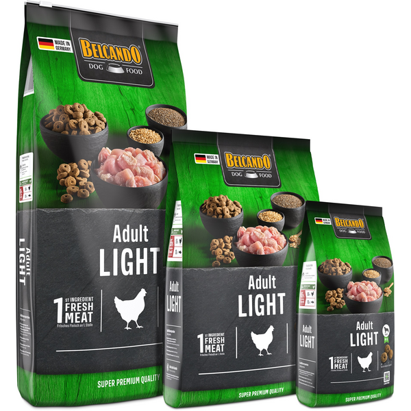 BELCANDO ADULT LIGHT 12.5KG - SAUSĀ BARĪBA SIŅIEM AR ZEMU AKTIVITĀTI UN LIEKO SVARU, 4 image