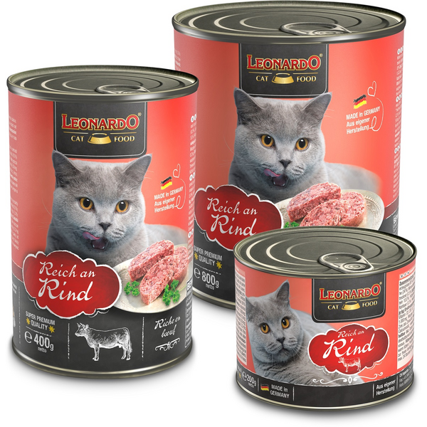 LEONARDO CAT BEEF 800G - MITRĀ BARĪBA KAĶIEM AR LIELLOPU GAĻU, 3 image