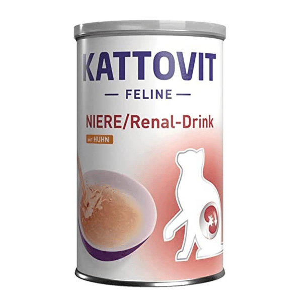 KATTOVIT FELINE RENAL DRINK CHICKEN 135ML - ZUPA KAĶIEM AR NIERU PROBLĒMĀM