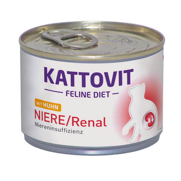KATTOVIT RENAL CHICKEN 185G - KONSERVI KAĶIEM AR VISTU