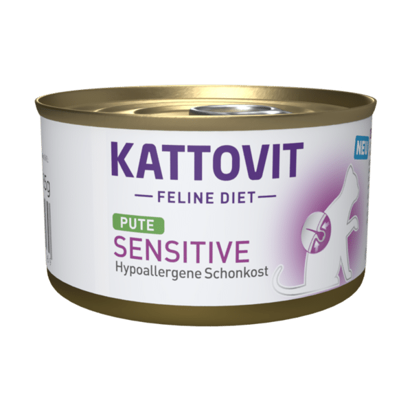 KATTOVIT SENSITIVE TURKEY 185G - KONSERVI JŪTĪGIEM KAĶIEM AR TĪTARU