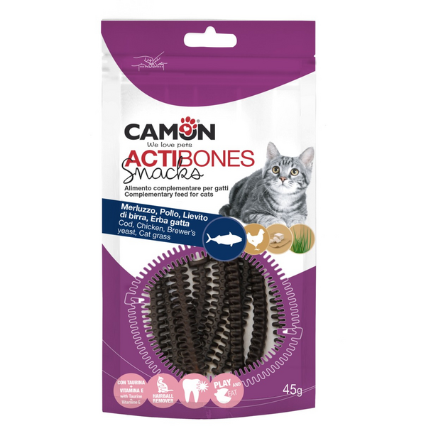 CAMON Actibones 45g - Gardums ar mencu, lasi un kaķumētru
