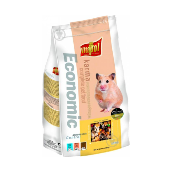 VITAPOL ECONOMIC pilnvērtīga barība kāmjiem 1.2 kg