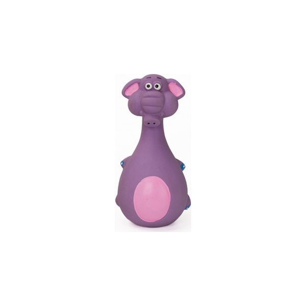 Barry King rotaļlieta suņiem, zilonis lateksa, violēta kr. 13 cm